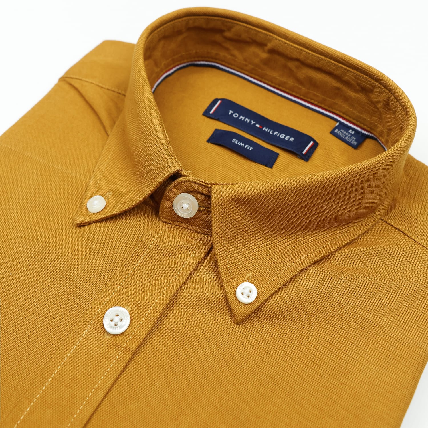 Premium Oxford Cotton Slim Fit Shirt |Mustard Yellow